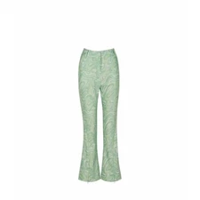 House of Sunny NWT Paradise Pants 6 Hip Mod Wide Leg Pant Green from UK
