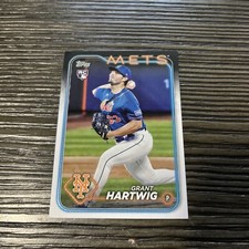 2024 Topps Series 1 Grant Hartwig Rookie #130 New York Mets RC Baseball Card