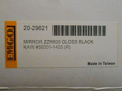 NOS KAWASAKI ZX600 90 - 02, ZZR500 03 - 04 EMGO REPLICA RT HAND