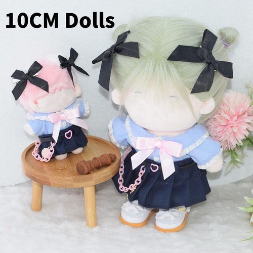 1set Handmade 10/20cm Doll Clothes Maid Dress Headband Apron Kpop Plush Dolls Ou - Picture 30 of 37