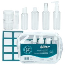 Reiseflaschen Set 100ml, Reiseset mit Aufbewahrungstasche, 7 St&uuml;ck Reise