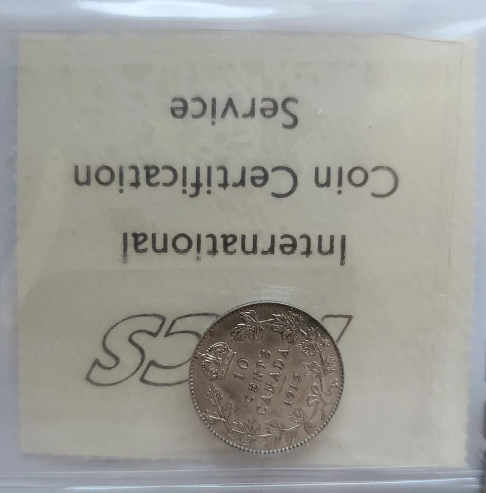 1912 CANADA SILVER 10 CENTS - ICCS CERTIFIED EF45 - DIME - Image 2 of 4