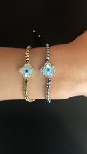 Evil Eye Charm Protection Adjustable Bracelet