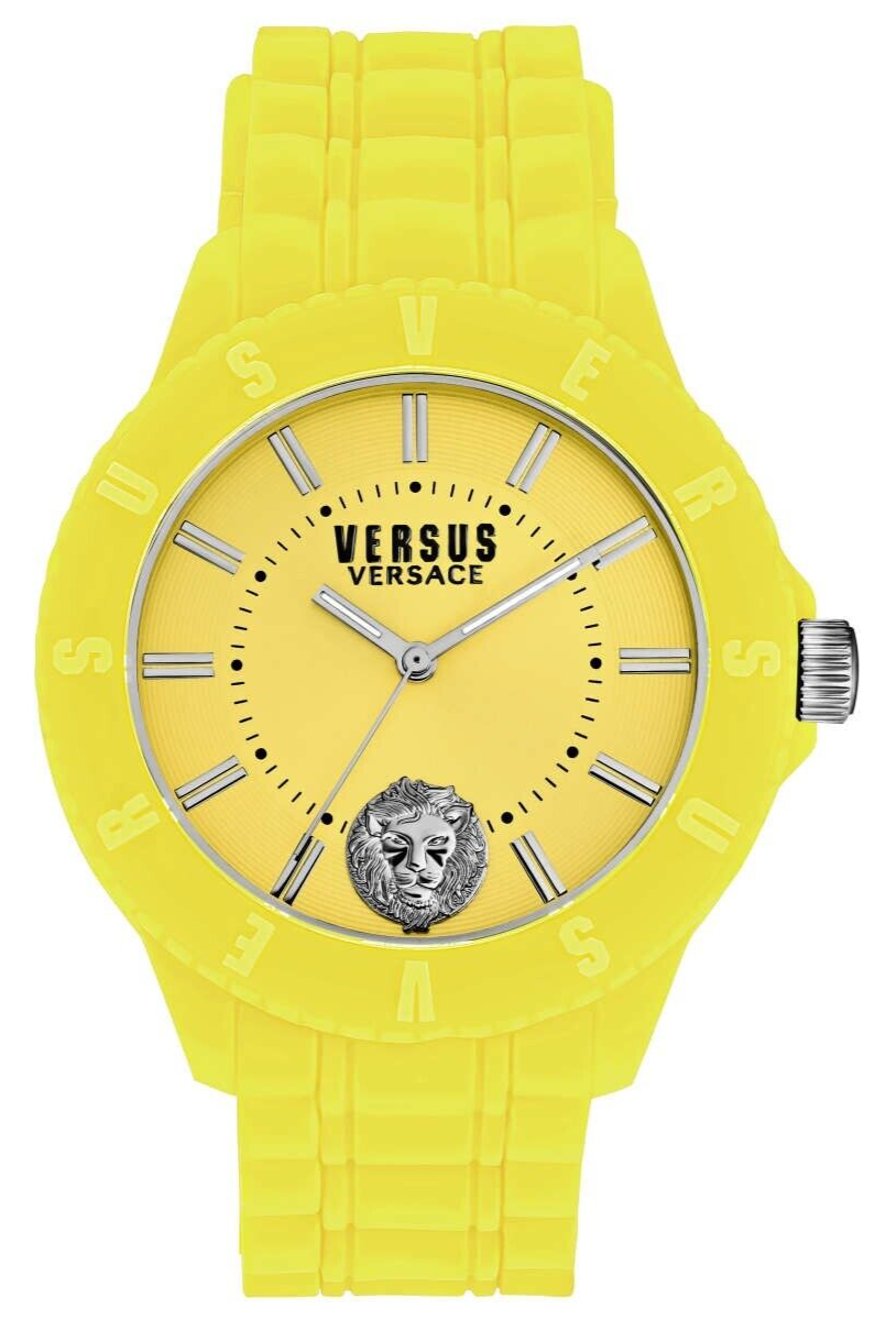 VERSACE 蛍光イエロー 水着 サイズ5 VERSUS VERSACE Tokyo R Watch VSPOY0518 Yellow Silicon Strap
