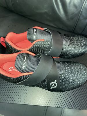 Chaussures Cyclisme Peloton Altos - Noir Et Rouge - Taille US 7.5 / EU 40 - Occasion