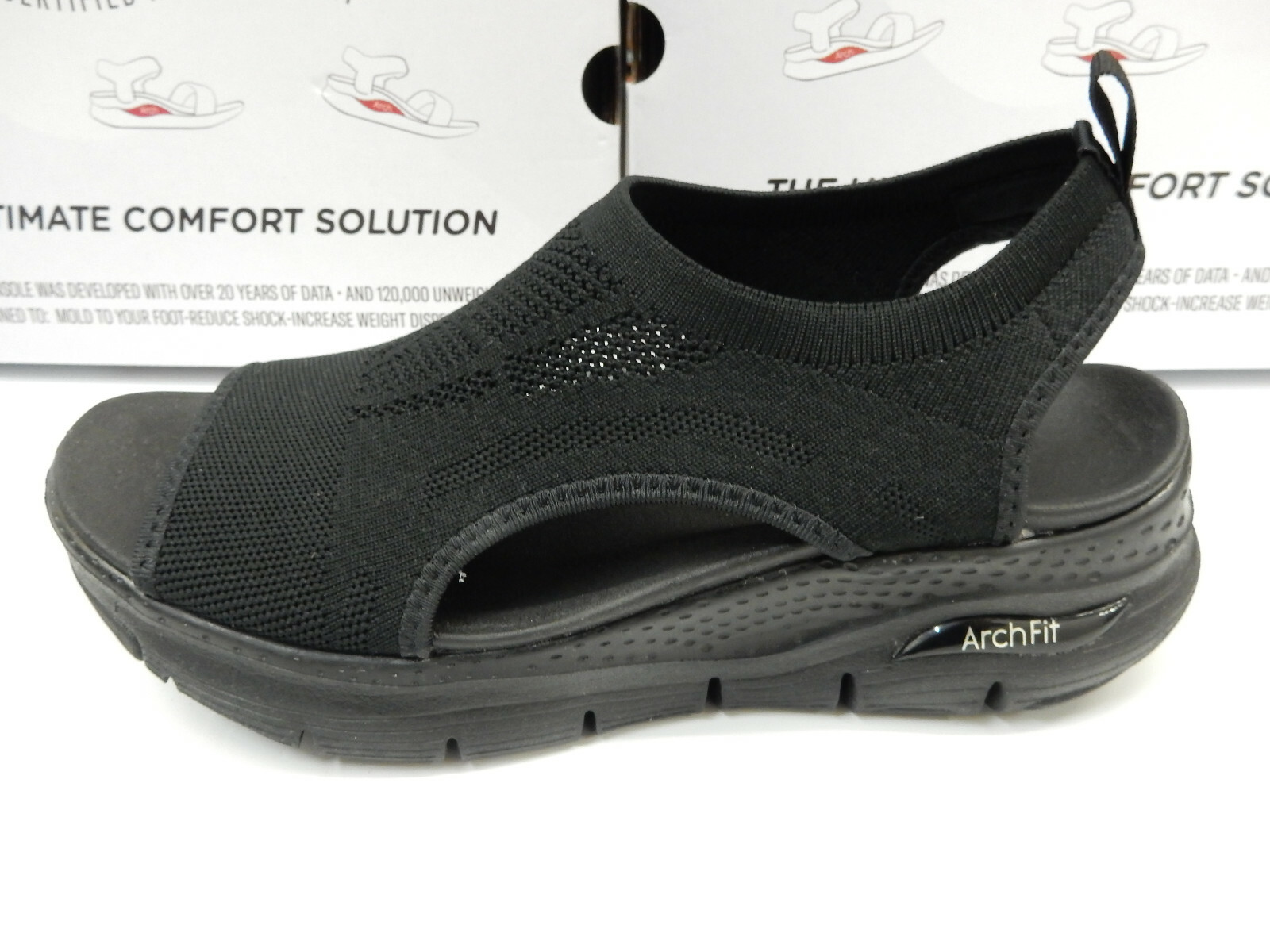 Skechers Womens Arch Fit City Catch Black 8 195204538876 | eBay