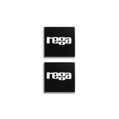 Rega Turntable Badge Aluminum Logo For Dust Cover 14.5mm(0.57'')X14.5mm(0.57'')