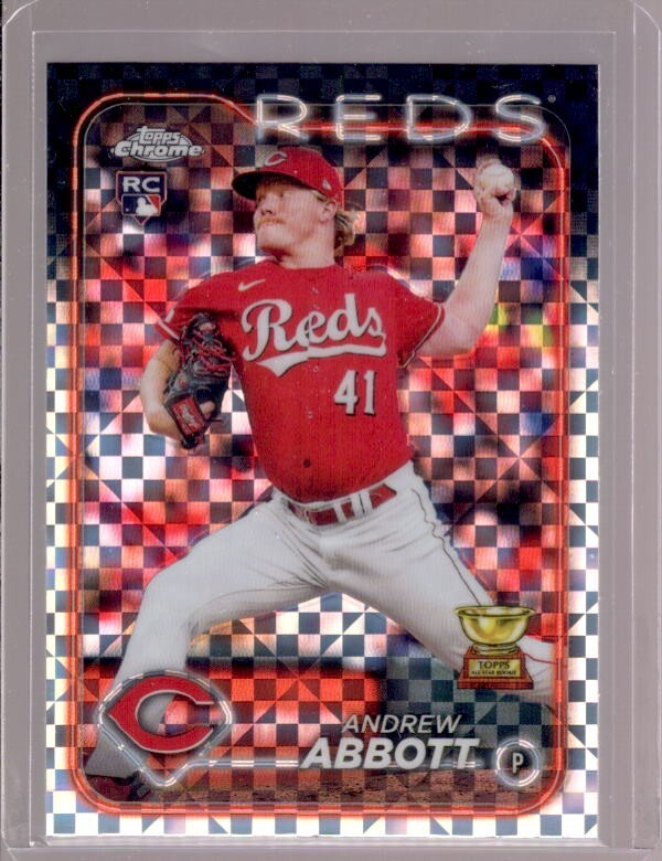ANDREW ABBOTT 2024 Topps Chrome #154 Xfractor Rookie RC