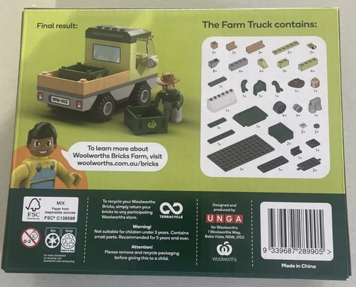 Woolworths Bricks Farm Truck Brand New - Picture 2 of 2