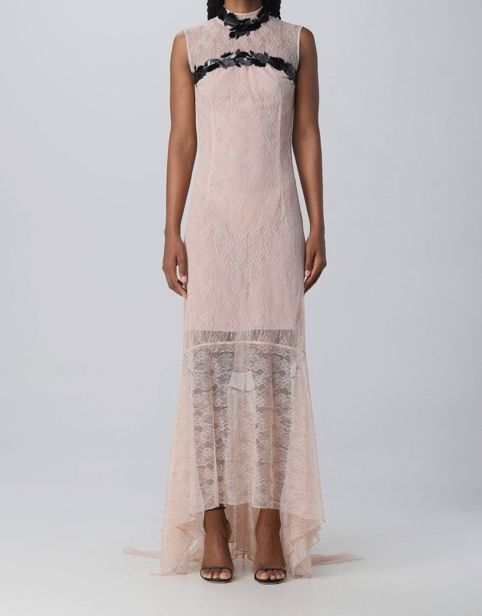pink lace flare dress boohoo Women's Lace Flare Sleeve Mini Dress in Pink | Size: 4