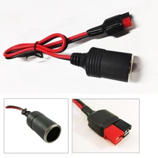 12V Power Plug Car Cigarette Female Socket Connector Lighter DC Adapter Cable US