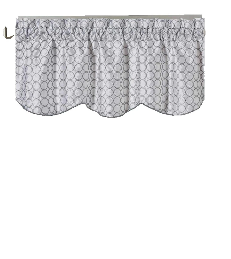Polyester Polka Dot White Window Curtains & Drapes