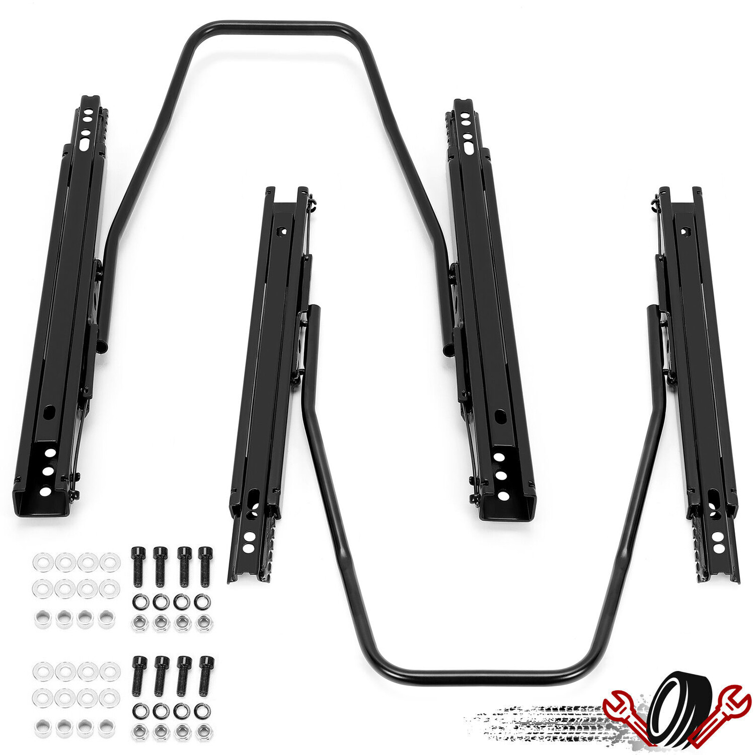 Universal Dual Lock Design Car Racing Seat Base Slider Rail Bracket Bucket Mount La Paz County