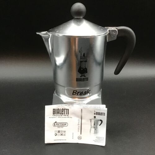 Bialetti Break 3 Cup Moka Pot, Italian Espresso Coffee Maker slightly used - Picture 1 of 10