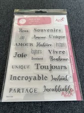 Planche Tampons Diamant TAM 0138 Juste Un Mot Thème Mots Souvenirs Azza Izzy