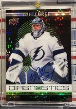 2020-21 UPPER DECK ALLURE ANDREI VASILEVSKIY, #D-8, AUTO, DIAGNOSTICS, CUP CHAMP
