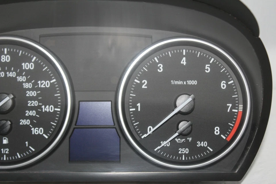 Grupo de velocímetros 07 - 2015 BMW X1 335i 328i 104.271 millas pequeña grieta Foto 3 de 4