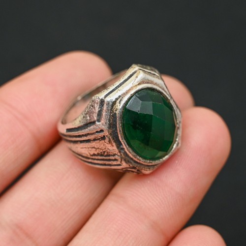 Emarild Men's Ring 925 Sterling Silver Handmade-Statement Ring All Size-BJ86 - Picture 1 of 3