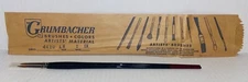 LOT of 2 M. Grumbacher #8 SABLE ESSENCE Series 4410 R8 Paint Brushes NOS W9-S4