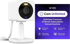 1080p Color Night Vision Wireless WiFi Security Camera 2-Pack with Cloud Storage