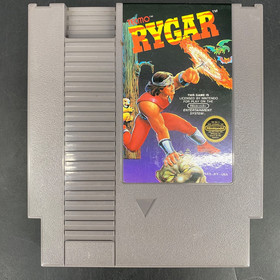 Cartucho de juego Rygar NES 1987 con manual y funda Tecmo Nintendo System