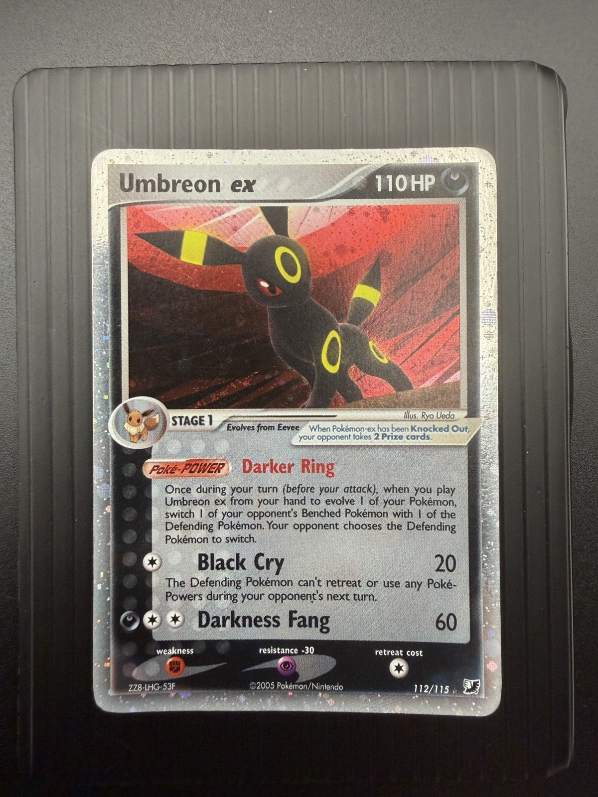 Pokemon EX UNSEEN FORCES 112/115 Umbreon ex 🌀SWIRL🌀 MP