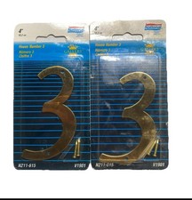 Maison National Hardware 4" laiton massif numéro 3 - Finition polie avec vis