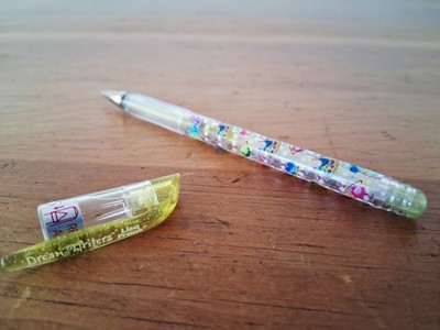 VTG Y2K Lisa Frank (Crown & Jewels) Dream Writers Gel (Gold) Pen Neon Glitter 