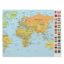 World Map America Jigsaw Puzzle 500 Piece Geography Learning Educational Toy