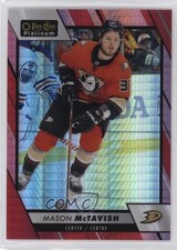 2023-24 O-Pee-Chee Platinum Red Prism 109/199 Mason McTavish #153 10no