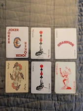 #138 - 6 Different  JOKERS   Single Swap Playing Cards -   Free Ship