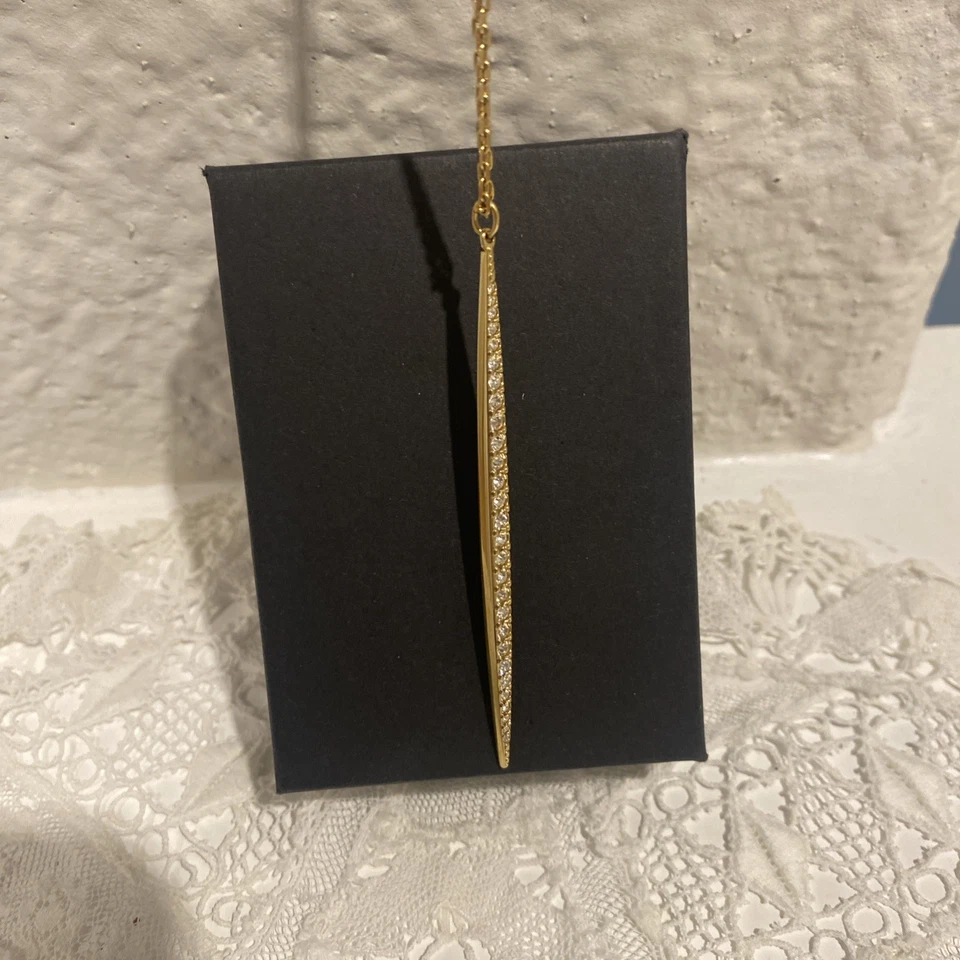 Colgante Michael Kors tono dorado pavé fósforo Foto 4 de 4