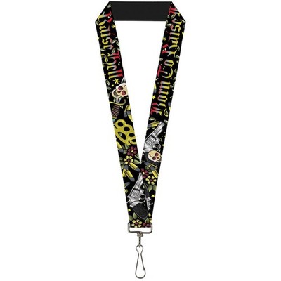 Buckle-Down Lanyard-1.0''-Born to Raise Hell Black 22'' x 1'' Multicolo (US IMPORT)
