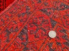 Rare Hand Knotted Vintage Afghan Turkmen Felpah Wool Area Rug 6 x 3 Ft — photo 9