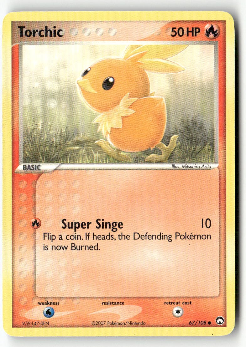 Torchic 67/108 Common Power Keepers Pokemon Lightly Played