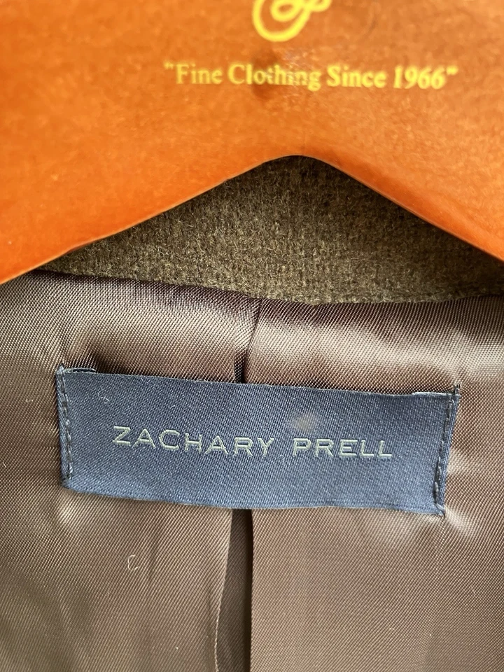 Blazer Zachary Prell mediano marrón con exterior suave e interior sedoso Foto 3 de 4