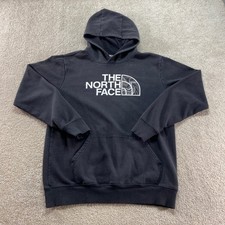 The North Face Hoodie Youth Boys XL Black Topo Graphic Pullover Sweatshirt
