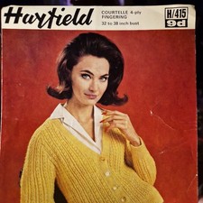 Hayfield 415 4-fädige Strickjacke 32-38 Orig...