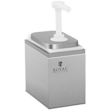 Saucenspender Pumpspender Senfspender Dosierspender Edelstahl 1 Pumpe - 2 L