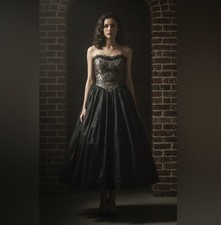 Vtg Jessica McClintock Gunne Sax 90s Tulle Corset Goth Princess Dress Size 3