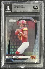JAYDEN DANIELS BGS 8.5 2024 PANINI PRIZM #347 ROOKIE PANDORA RC 120/400