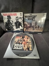 Laserdisc lot of 3 The Magnificent Seven, Treasure of sierra Madre, Hello Dolly