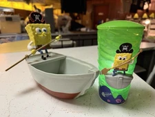 SpongeBob Movie Search for SquarePants Light Up Cup and Boat Bucket Set New