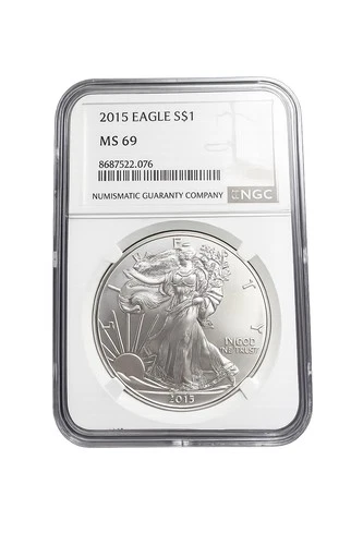 2015 $1 American Silver Eagle NGC MS69