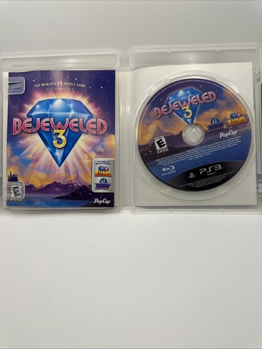 Bejeweled 3 (Sony PlayStation 3, 2011) Complete In Box - Picture 3 of 4