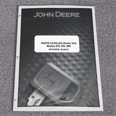 John Deere 910, 933, 990 Forwarder Parts Catalog Manual - WCF434006