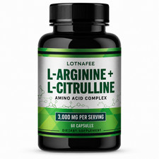 L-Arginine and L-Citrulline 3000mg Amino Acid...