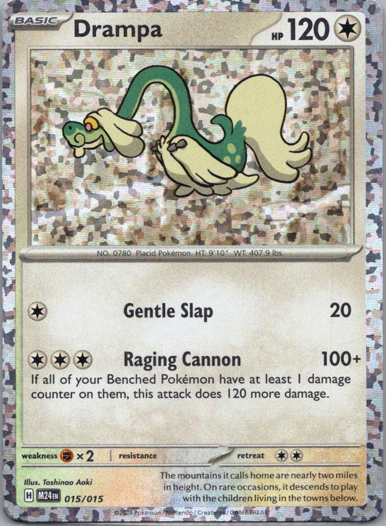 Pokemon TCG Drampa 15/15 McDonalds Collection 2024 Holo NM