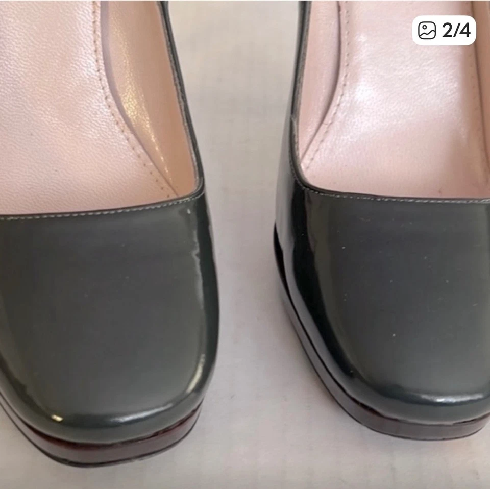 Emilio Pucci Pumps Size 36 1/2 Italy SALE! Green/Platform/Multicolour Sole. - Image 3 of 4