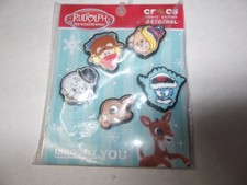 Crocs Jibbitz Rudolph the Red Nosed Reindeer LIMITED EDITION 5 Pack